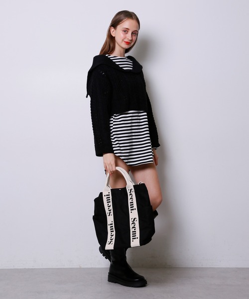 Seemi.by NICE CLAUP トートバッグ バッグ Seemiロゴトートバッグ 