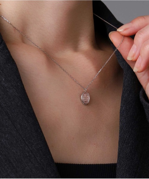 ネックレス “Petite Modern”プチネックレス（イギリス国章コイン）/プラチナ900＆850 メンズ レディースの画像
