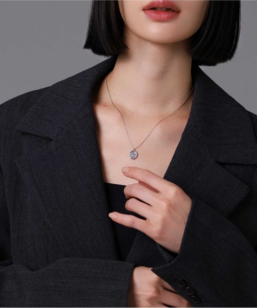 ネックレス “Petite Modern”プチネックレス（イギリス国章コイン）/プラチナ900＆850 メンズ レディースの画像