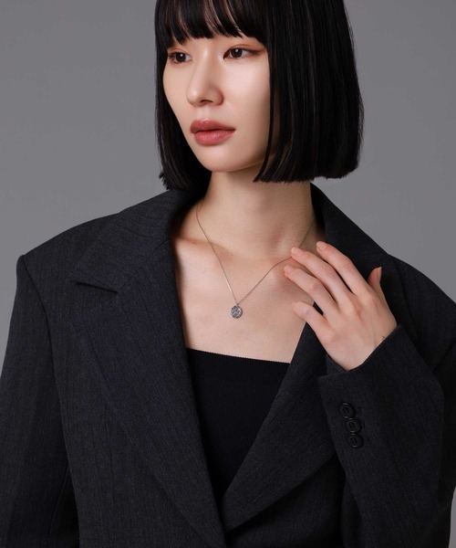 ネックレス “Petite Modern”プチネックレス（イギリス国章コイン）/プラチナ900＆850 メンズ レディースの画像