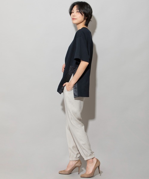 関税込み★HERNO★サイドスリット コットン 半袖 Tシャツ 楽天市場】HERNO(ヘルノ)JV000008D CHIC COTTON JERSEY タフタ