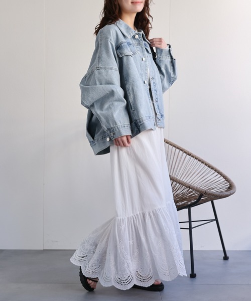 AP STUDIO レースティアードスカート　36サイズ レースティアードスカート（ロング・マキシ丈スカート）｜AP STUDIO
