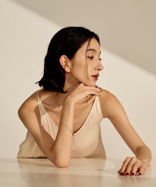 【LAZY DAWN】double layered ear cuff C016~イヤーカフ★2021FW novice イヤーカフ 「novice」Double Layered Ear Cuff