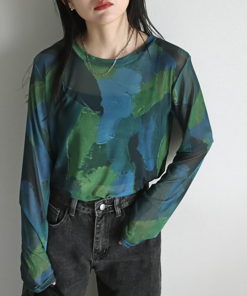 tシャツ アートプリント シアースラブロンT レディース アートプリント シアースラブロンT（Tシャツ/カットソー