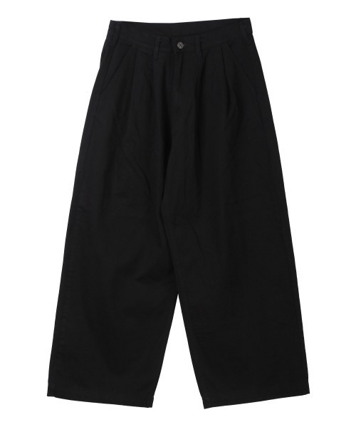 LUXSTYLE スラックス 2タックワイドストレートパンツ メンズ