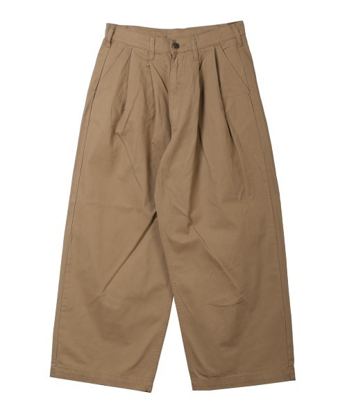LUXSTYLE（ラグスタイル） スラックス 2タックワイドストレートパンツ