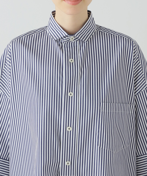 TICCA - 【美品】  TICCA / ティッカ | スクエア ダブルカフスシャツ ブラウス | F | ネイビー/ホワイト | レディース 楽天市場】TICCA ティッカ コットン スクエア 半袖 ダブルカフス