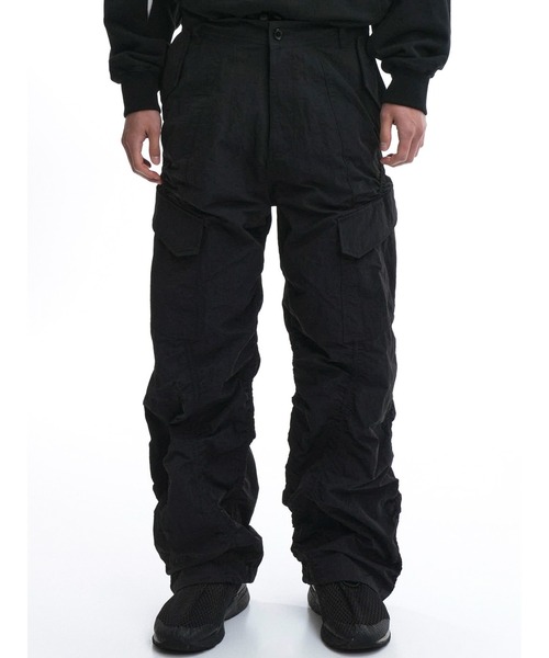 OY カーゴパンツ 「OY/オーワイ」 NYLON SHIRRING CARGO PANTS