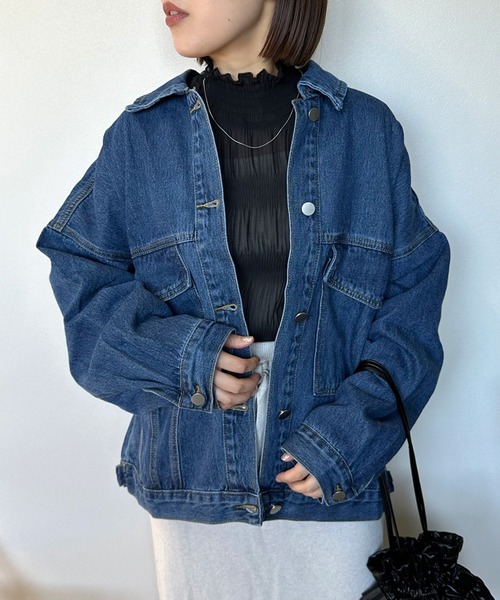 CRB デニムジャケット gジャン ビッグデニムGジャン レディース