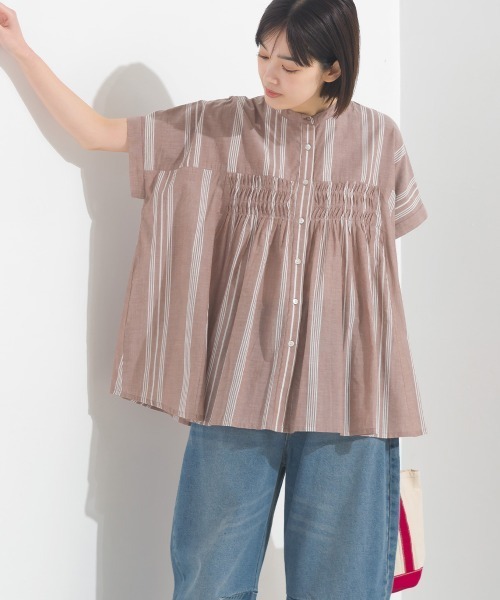 ブラウス シャツ コットンボイルタックショートシャツ レディース URBAN RESEARCH ブラウス シャツ コットンボイルタックショート