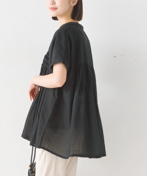 OMNES（ファッション） ブラウス シャツ コットンボイルタック