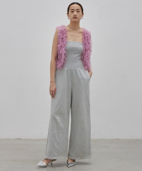グレー ワイドパンツ スウェット JOSE MOON JOSE MOON スウェットパンツ ジャージ 2WAY SWEAT PANTS