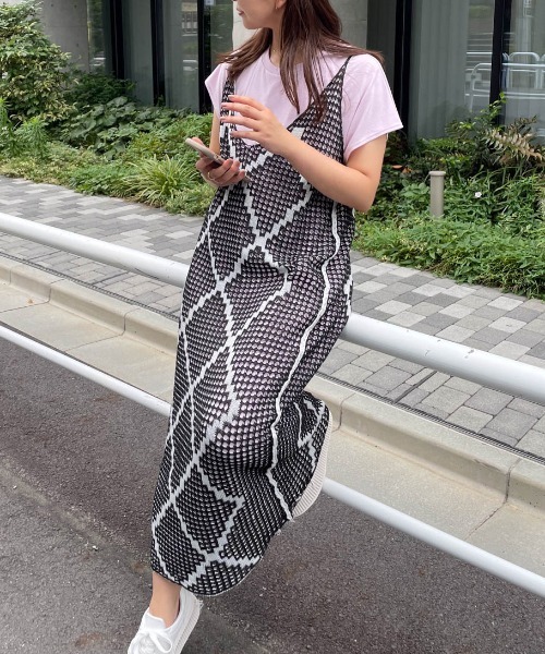 ワンピース 「UVカット」ハイゲージカットチュニックワンピース