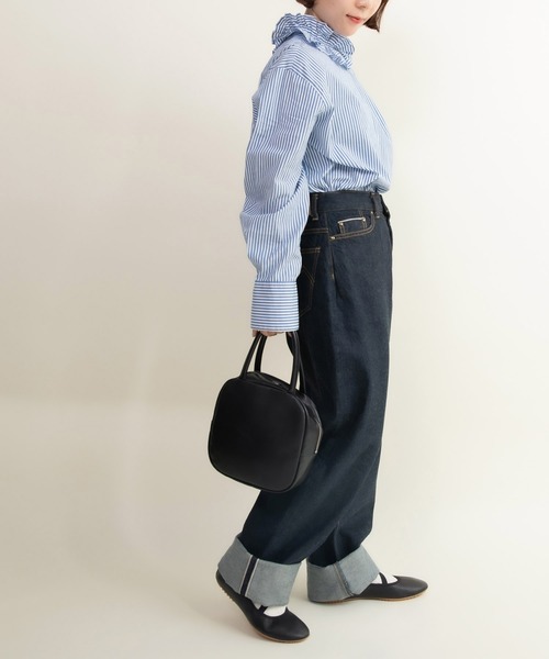 Dot＆Stripes CHILD WOMAN ハンドバッグ ICY LEATHER BOSTON