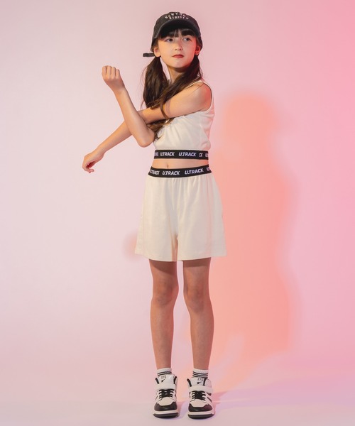 URBAN CHERRY パンツ 「U.TRACK」ロゴテープデザインリブ