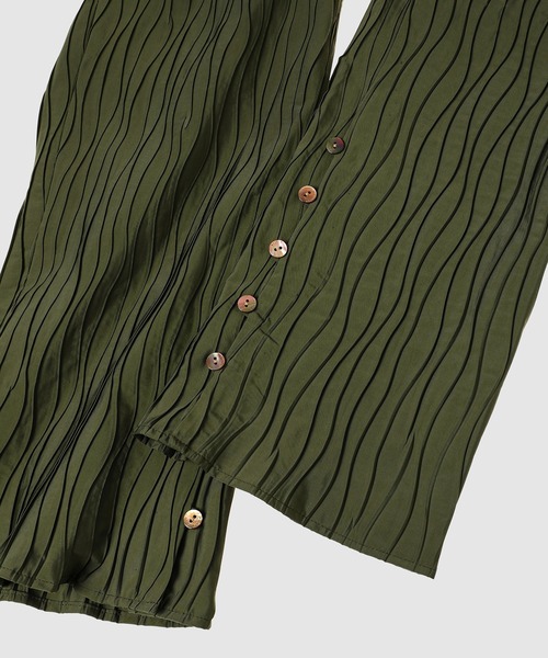 定価36300円　BELPER PLEATED PANTS チェックパンツ BELPER（ベルパー）のPLEATED PANTS-SQUARE CHECK（プリーツ