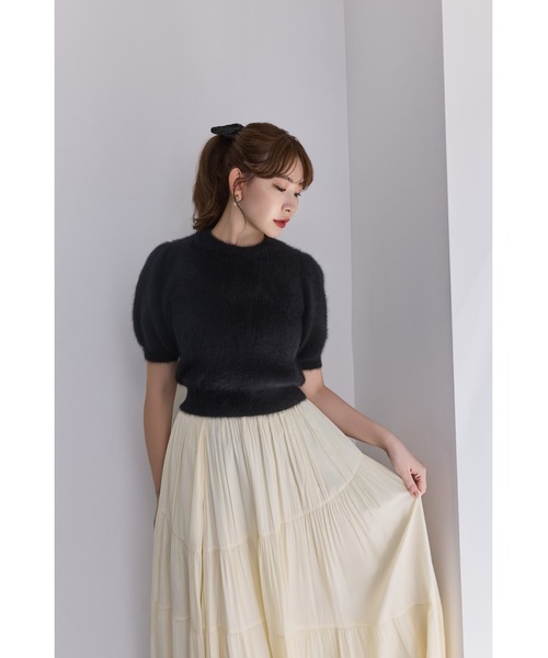 Her lip to Fancy Cashmere Blend Pullover レディース