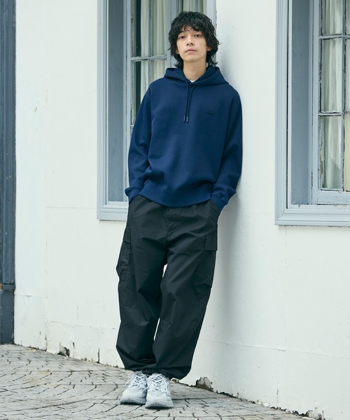 LACOSTE（ラコステ） パーカー 鹿の子ニットワントーンフーディー