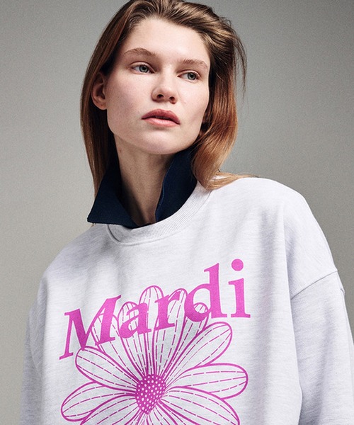 Mardi Mercredi トレーナー スウェット SWEATSHIRT FLOWERMARDI