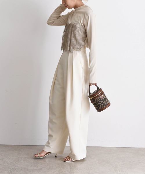 Eimee Law tシャツ レースビスチェ レイヤードトップス