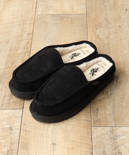 U.S. POLO ASSN.（ユーエスポロアッスン） スリッポン ボアライニング 