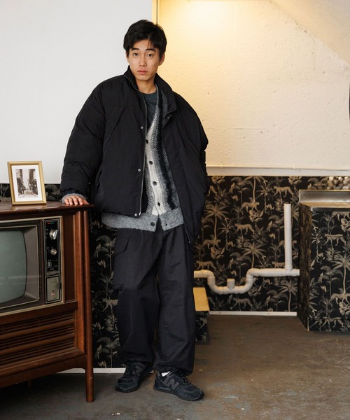 niko and…（ニコアンド） ブルゾン アウター 中綿スタンドミリタリー