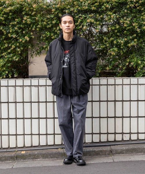 niko and…（ニコアンド） ブルゾン アウター 中綿スタンドミリタリー