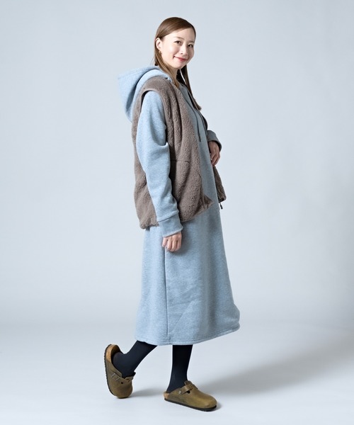 CALIFORNIA OUTFITTERS ワンピース 2-10A6 裏ボア パーカー ワンピース