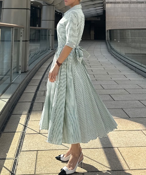 リトルリズン⭐︎ワンピース ワンピース オードリールックストライプドレス : ZOZOTOWN Yahoo