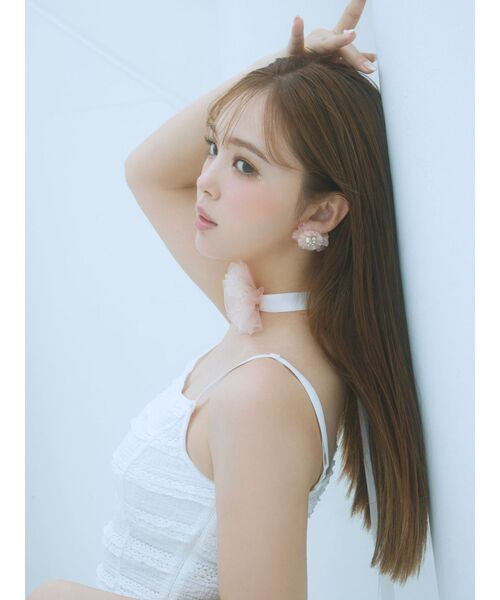 CALNAMUR ワンピース ROSE ASYMMETRIC HEM LONG OP/ローズ