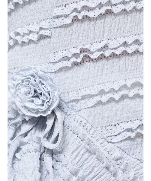 CALNAMUR ワンピース ROSE ASYMMETRIC HEM LONG OP/ローズ