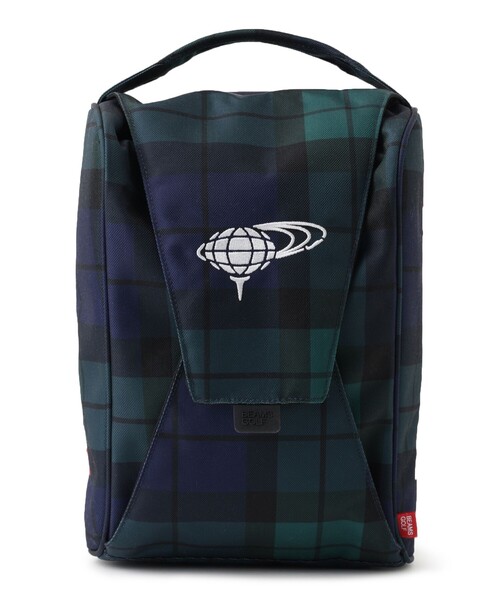 BEAMS GOLF ゴルフ ブラックウォッチ シューズバッグ メンズ