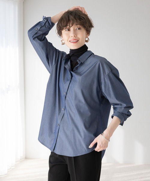 Elura（エルーラ） ブラウス シャツ アイロンいらずレギュラーシャツ