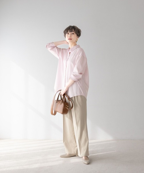 Elura（エルーラ） ブラウス シャツ アイロンいらずレギュラーシャツ