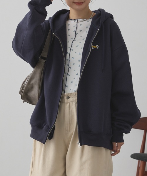 PENNEYS（ペニーズ） パーカー 裏起毛 別注 THE FOX ロゴ ワンポイント