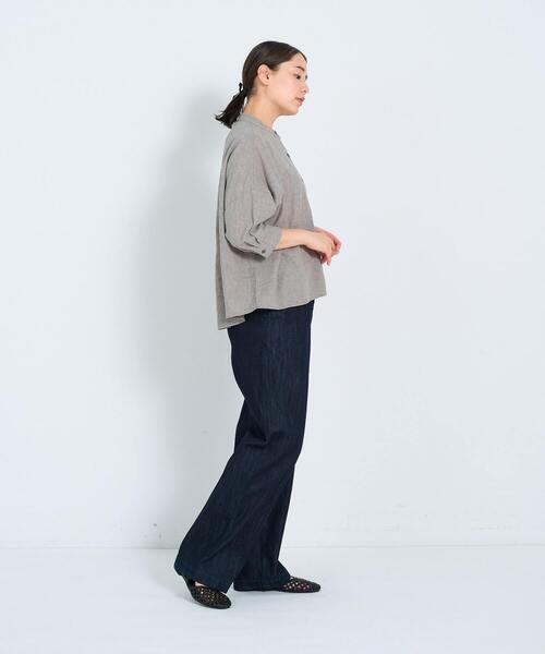 大きな取引 ADIEU コットンリネンブラウス シャツ ブラウス TRISTESSE トップス
