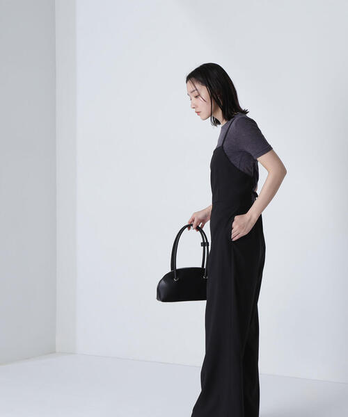 美品 STORY掲載 Calmere バックオープンオールインワン M NATURAL BEAUTY BASIC オールインワン 「THINK NATURAL」バック