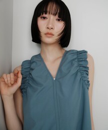 ワンピース 「EMMEL REFINES」EM ステッチギャザー ノースリーブ 2WAY ワンピース｜ZOZOTOWN Yahoo!店
