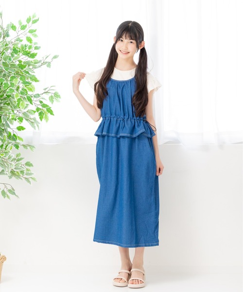 JAM & LINK ワンピース ダンガリーワンピース キッズ 子供服 女の子 