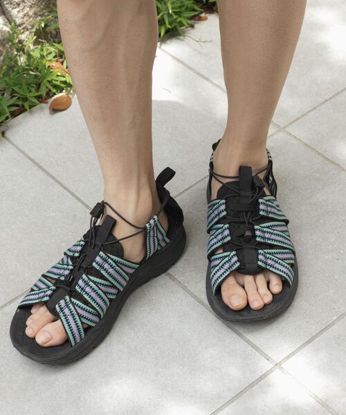 アウトドアサンダル rig ブラック rig footwearリカバリーサンダル