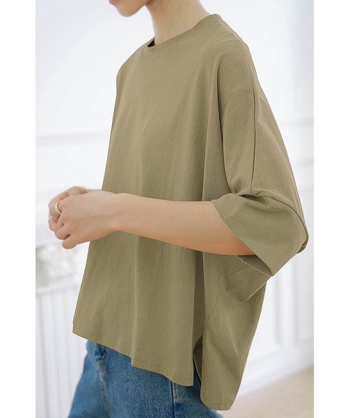 Tシャツ レディース 半袖 カットソー 春 トップス 夏 秋 トップス レディース tシャツ カットソー 半袖 Vネック