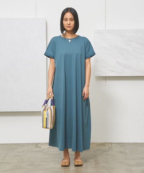 J.PRESS YORK STREET ワンピース 半袖 「WOMEN」キャップスリーブ