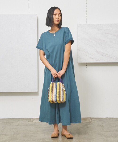 J.PRESS YORK STREET ワンピース 半袖 「WOMEN」キャップスリーブ