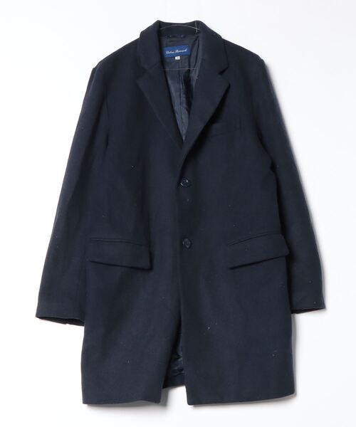 ami チェスターコート　黒44 スタイリッシュ／オンオフ兼用】ウールチェスターコート