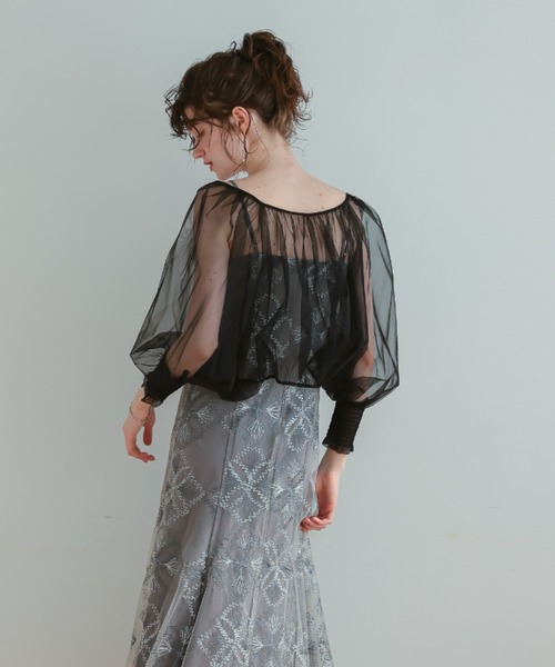 Dorry Doll（ドリードール） カーディガン チュールギャザーボレロ