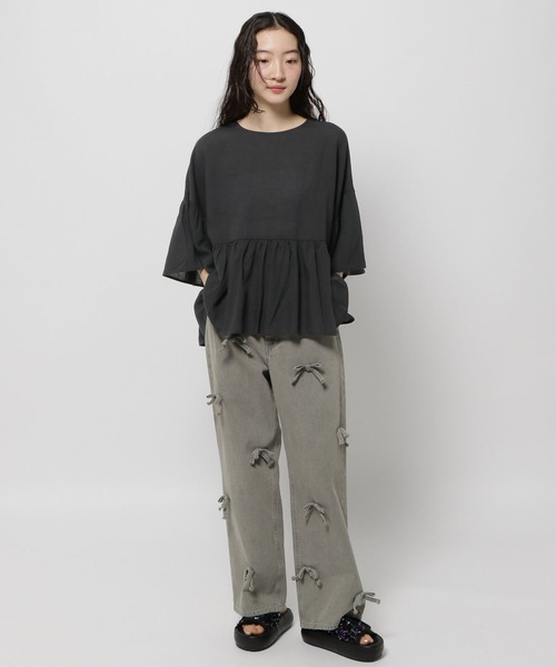 ニコアンド　アソートデコデニムパンツ　M niko and ｜アソートデコデニムパンツ | Rakuten Fashion