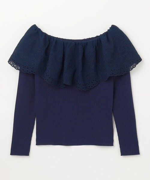 「GRACE CONTINENTAL」 長袖ニット 36 ホワイト レディース GRACE CONTINENTAL 「GRACE CONTINENTAL」 長袖ニット 36