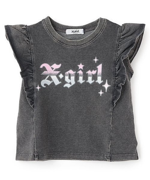 X-girl Stages（エックスガールステージス） tシャツ デニムフリル