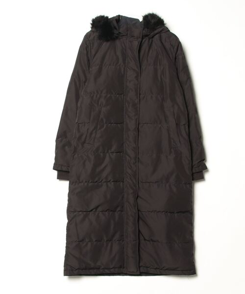 EATME イートミー フードダウンコート　ロング　ブラック ファー EATME フードダウンコート（ブラック） -靴＆ファッション通販
