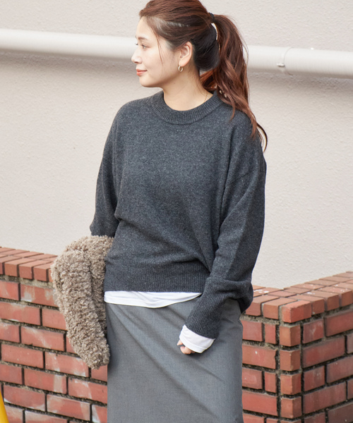 「JOURNAL STANDARD」 長袖ニット FREE アイボリー レディース_画像7